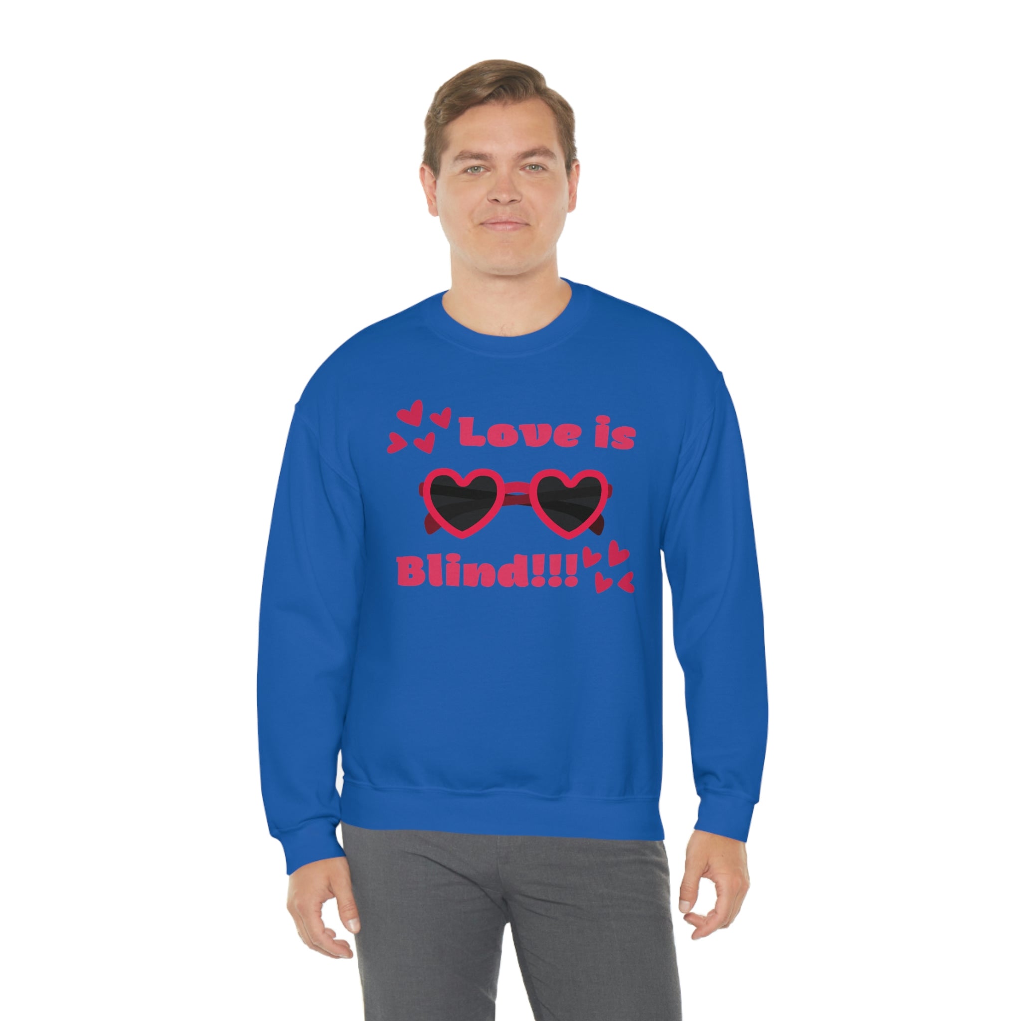 Love Is Blind!!! Unisex Heavy Blend™ Crewneck Sweatshirt