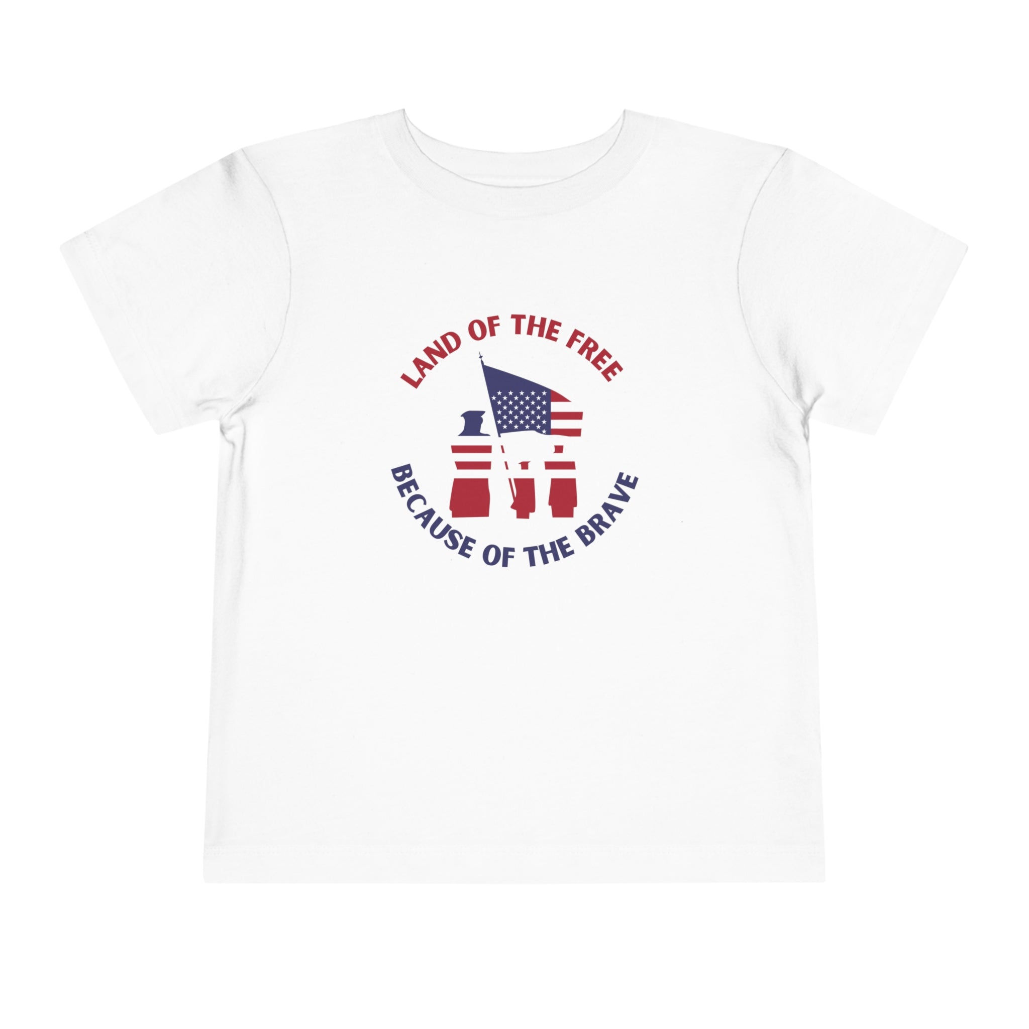 Memorial Day Land Of The Free Toddler Short Sleeve Tee