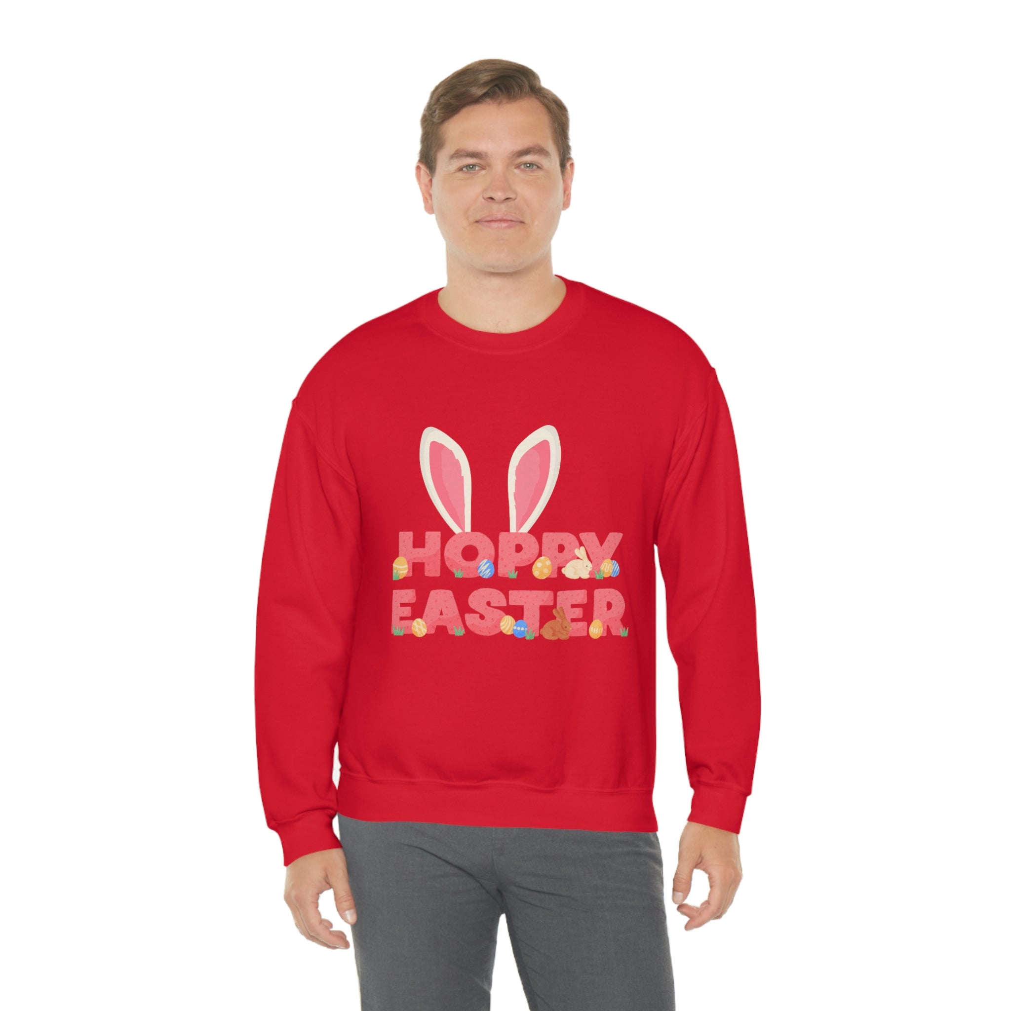 The Hoppy Easter Unisex Heavy Blend™ Crewneck Sweatshirt