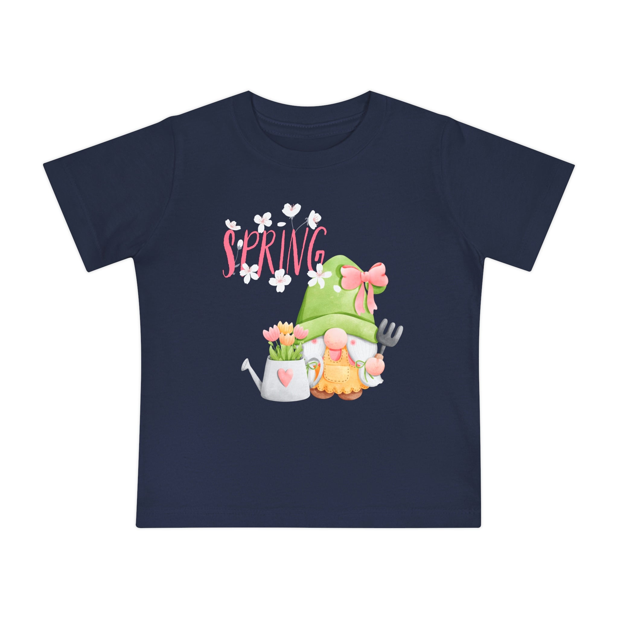 Gnome Happy Spring Baby Short Sleeve T-Shirt