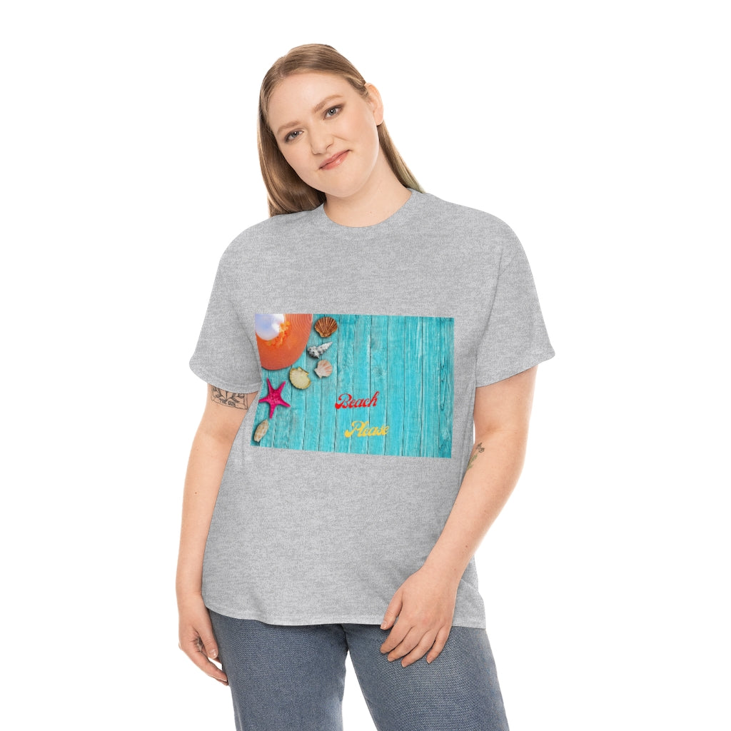 The Beach Please Unisex Heavy Cotton Tee