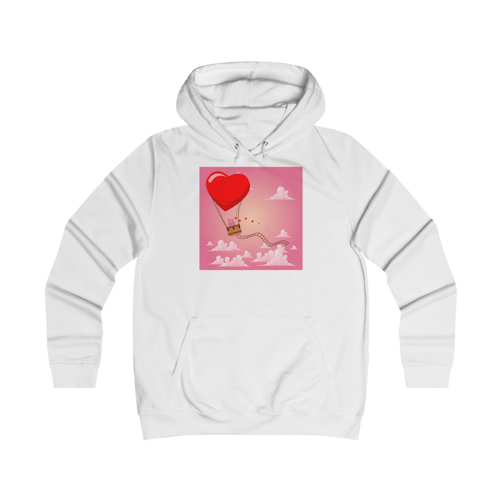 Happy Valentine's Day Girl College Hoodie