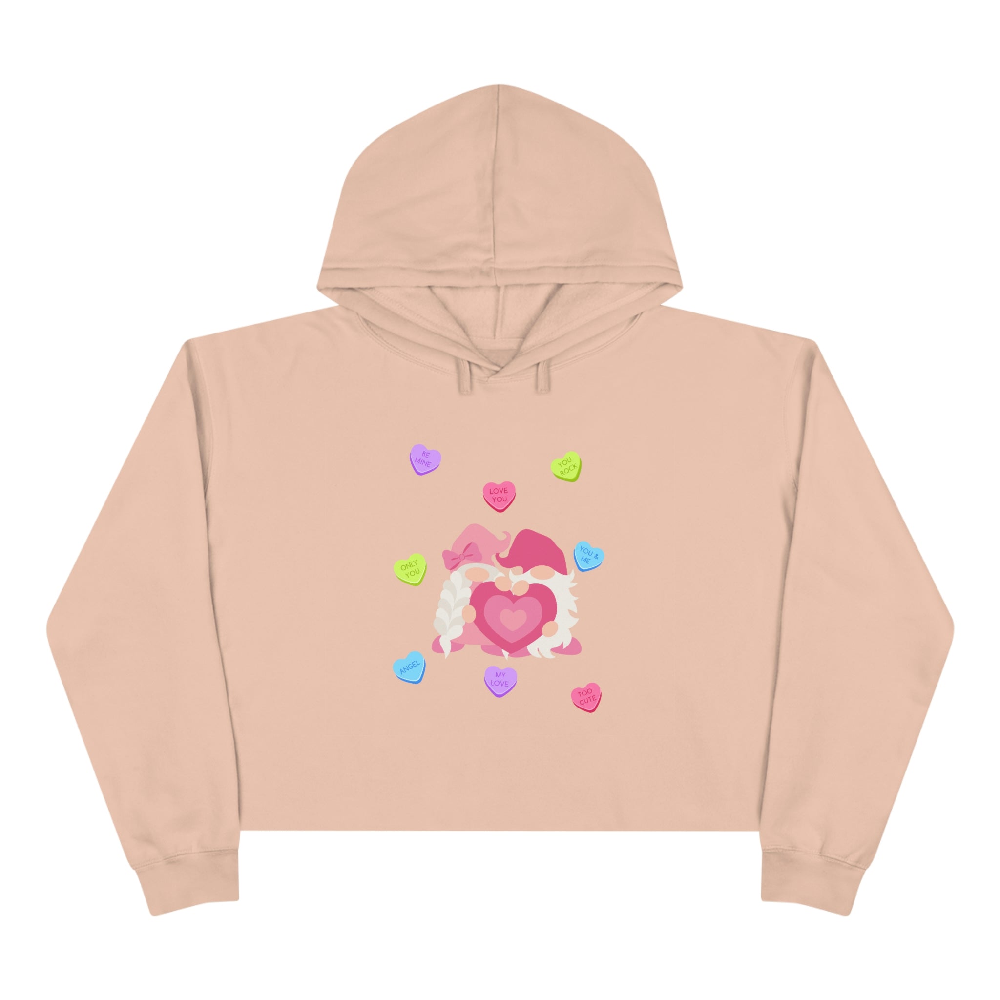 You Gnome I Love You!! Crop Hoodie