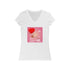 Happy Valentine's Day Women's Jersey Short Sleeve V-Neck Tee