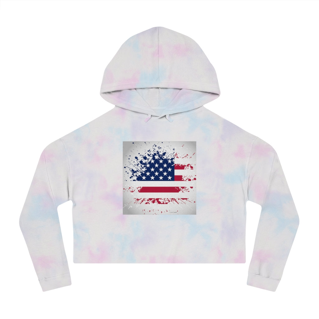 Old Glory Women’s Cropped Hooded Sweatshirt Old Glory