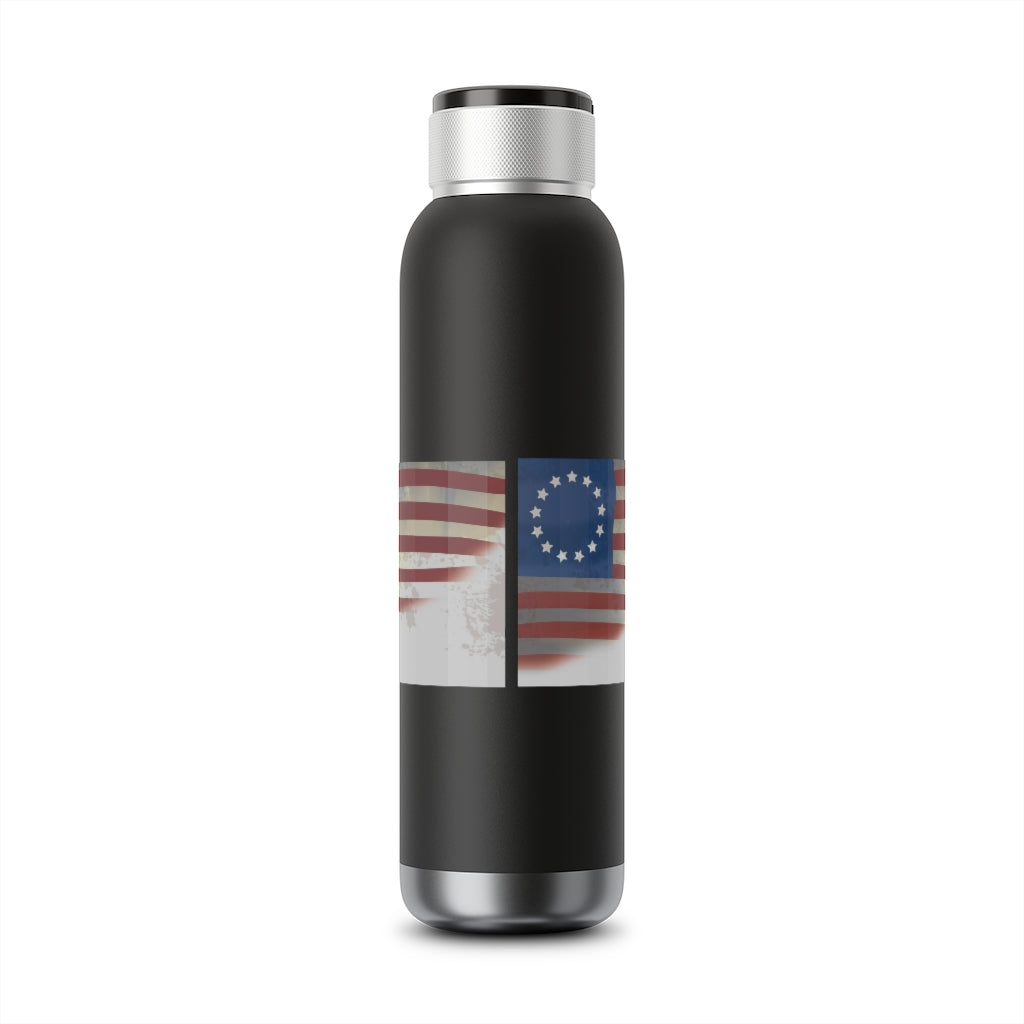 Old Glory Soundwave Copper Vacuum Audio Bottle 22oz