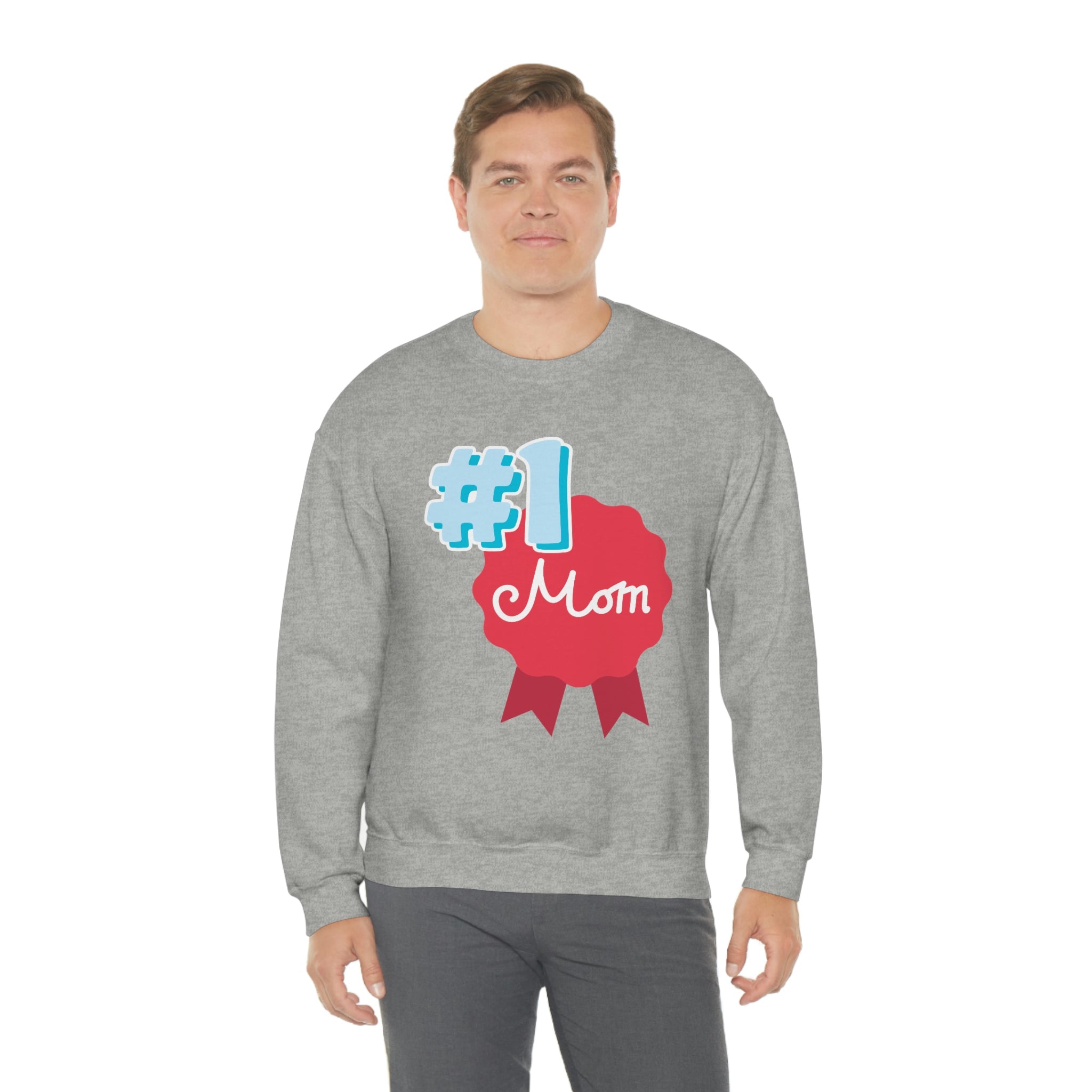 Mom You're No.1 Unisex Heavy Blend™ Crewneck Sweatshirt