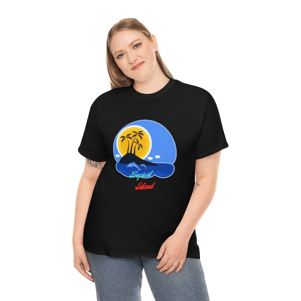 Tropical Island Unisex Heavy Cotton Tee