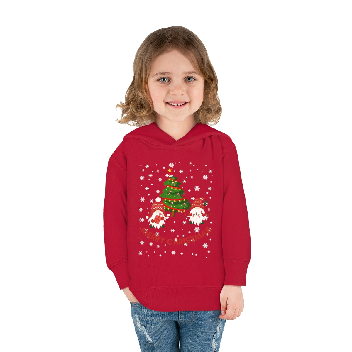 Merry & Bright Holidays ChristmasToddler Pullover Fleece Hoodie