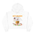 Happy Halloween Little Cats Crop Hoodie