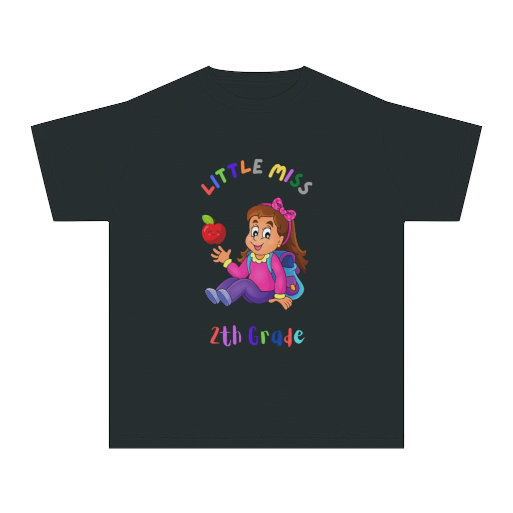 Little Miss 2nd Grade Youth Midweight Tee