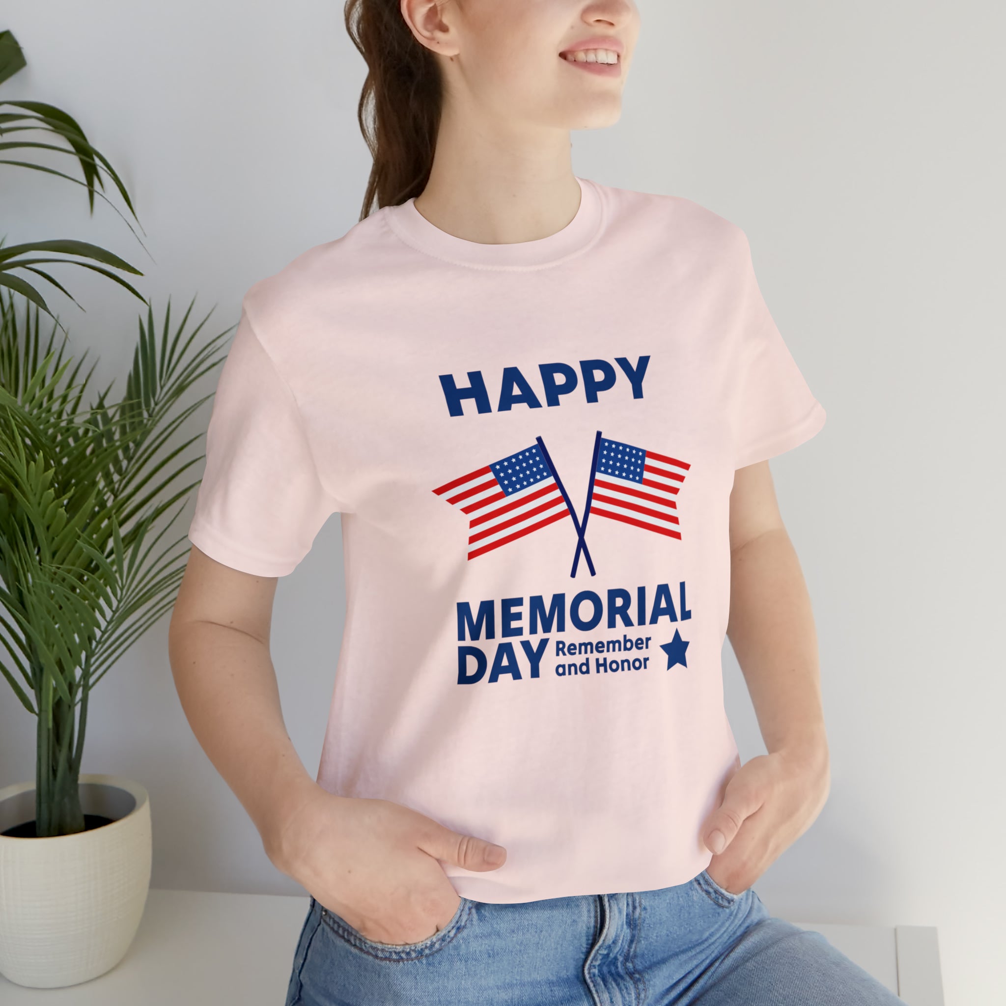 Happy Memorial Day Unisex Jersey Short Sleeve Tee