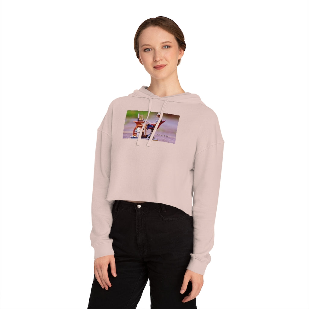 Computer's Women’s Cropped Hooded Sweatshirt