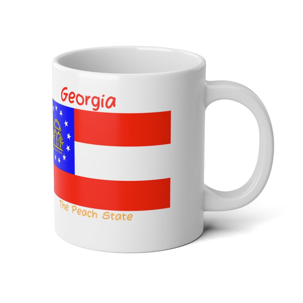 Georgia State Flag Jumbo Mug, 20oz