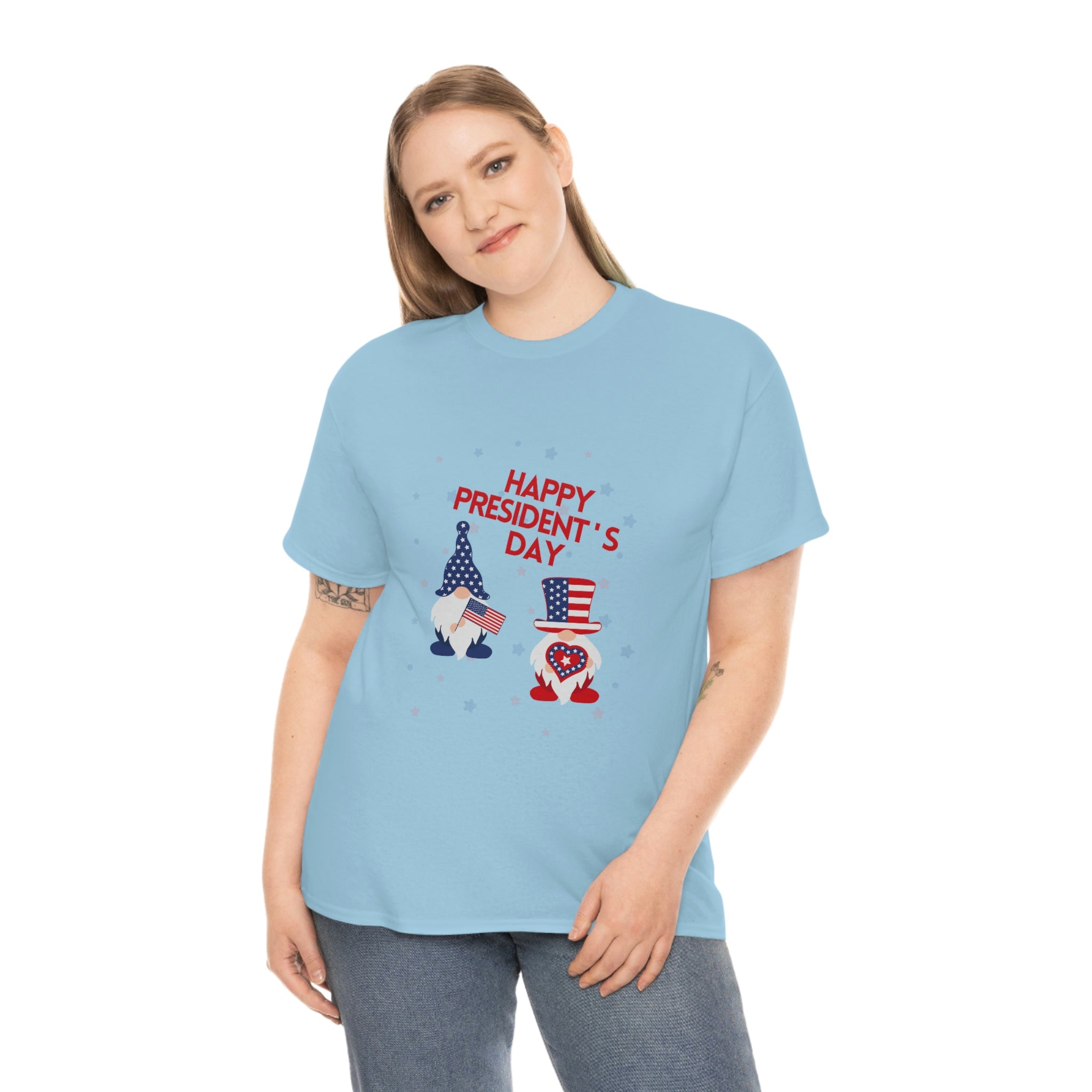 Happy President's Day Gnome Unisex Heavy Cotton Tee