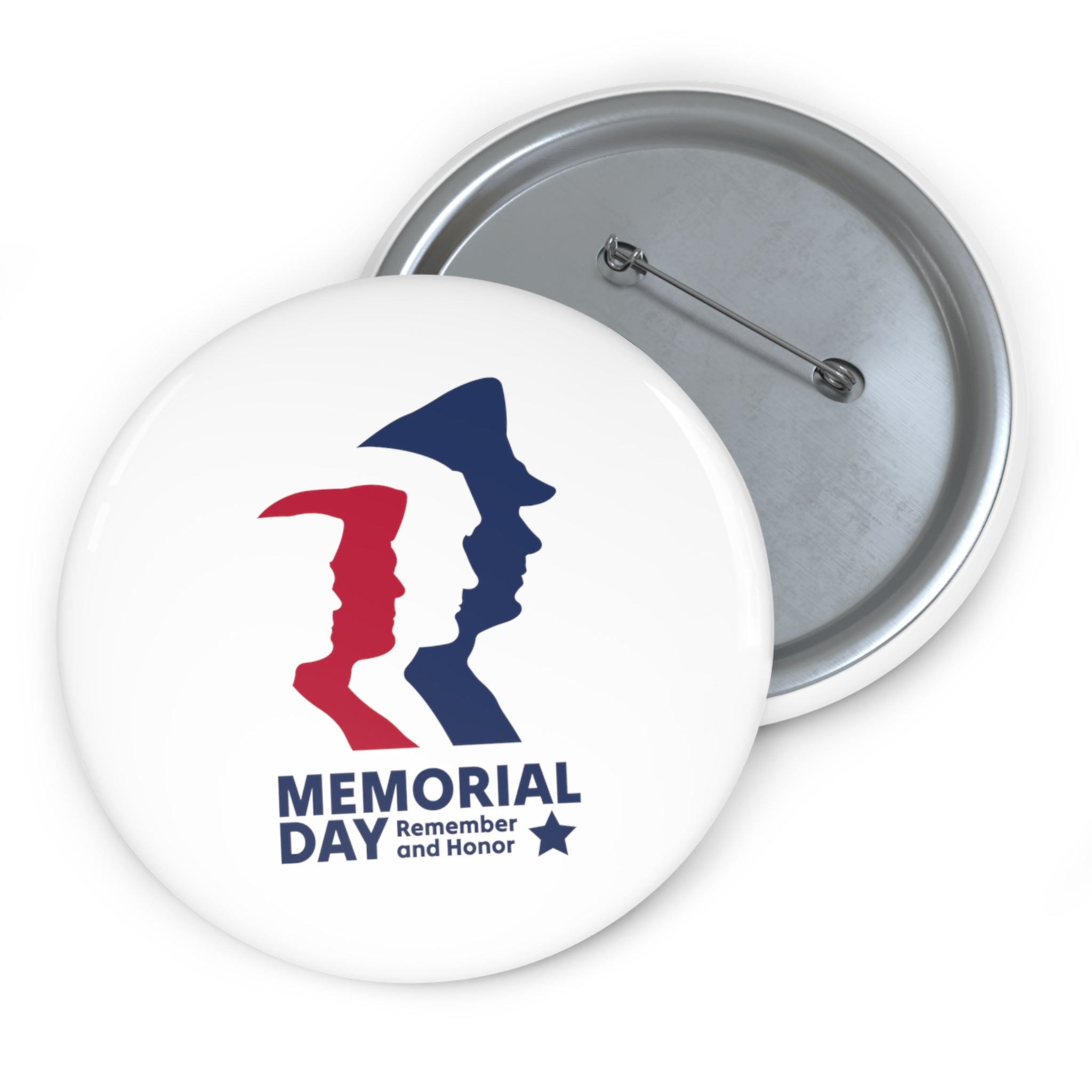 Memorial Day Heroes Pin Buttons