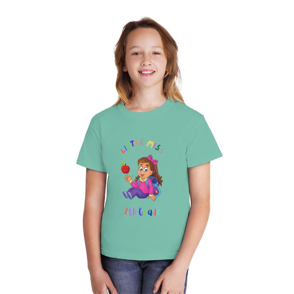 Little Miss 2nd Grade Youth Midweight Tee