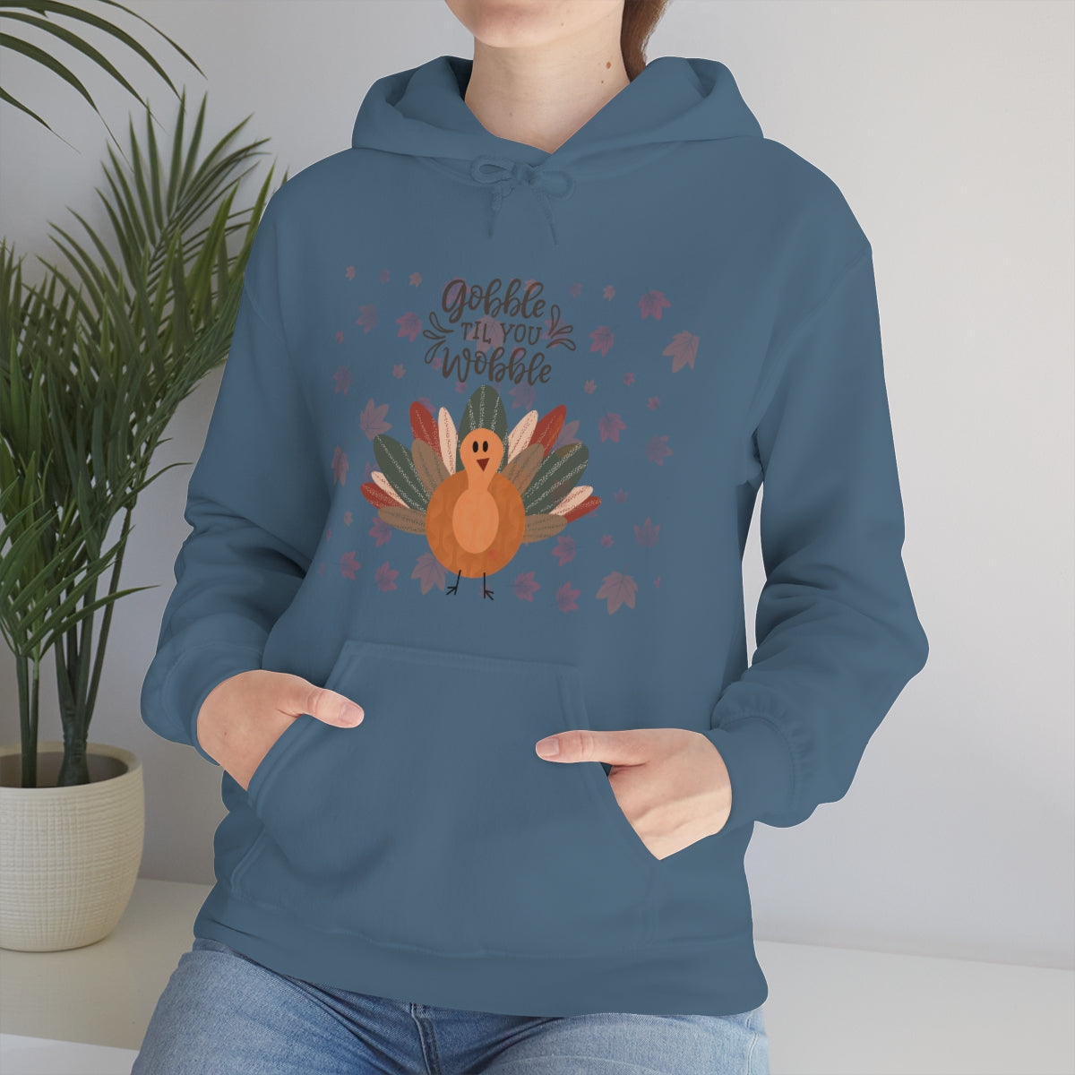 Gobble Til You Wobble Unisex Heavy Blend™ Hooded Sweatshirt