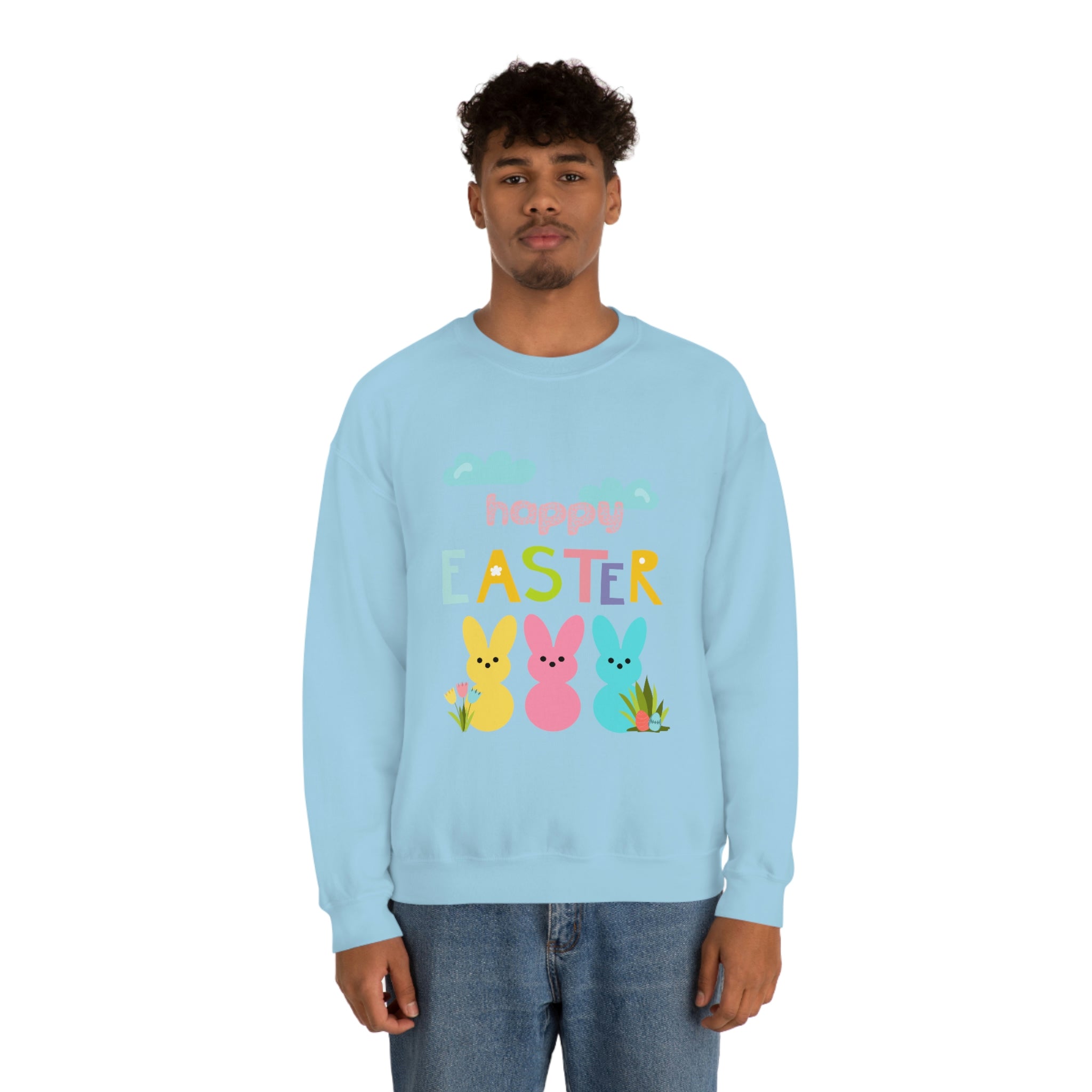 Happy Easter Bunny Unisex Heavy Blend™ Crewneck Sweatshirt