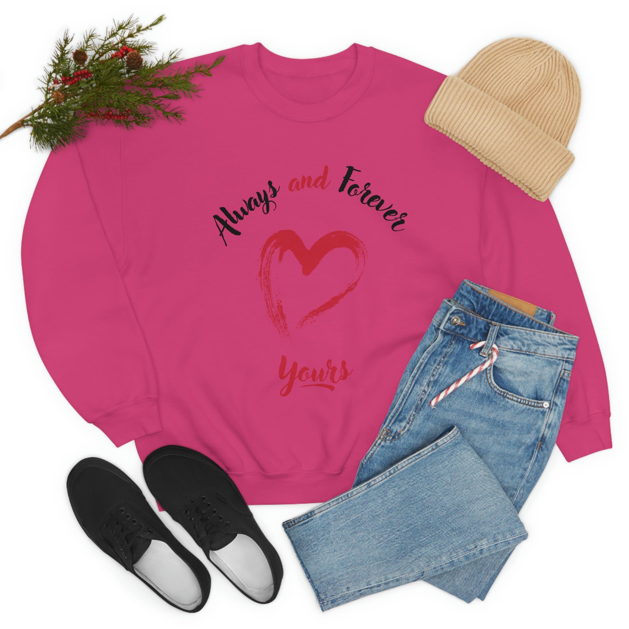 Always And Forever Yours Unisex Heavy Blend™ Crewneck Sweatshirt