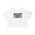 Merry Christmas Rudolf Champion Women's Heritage Cropped T-Shirt