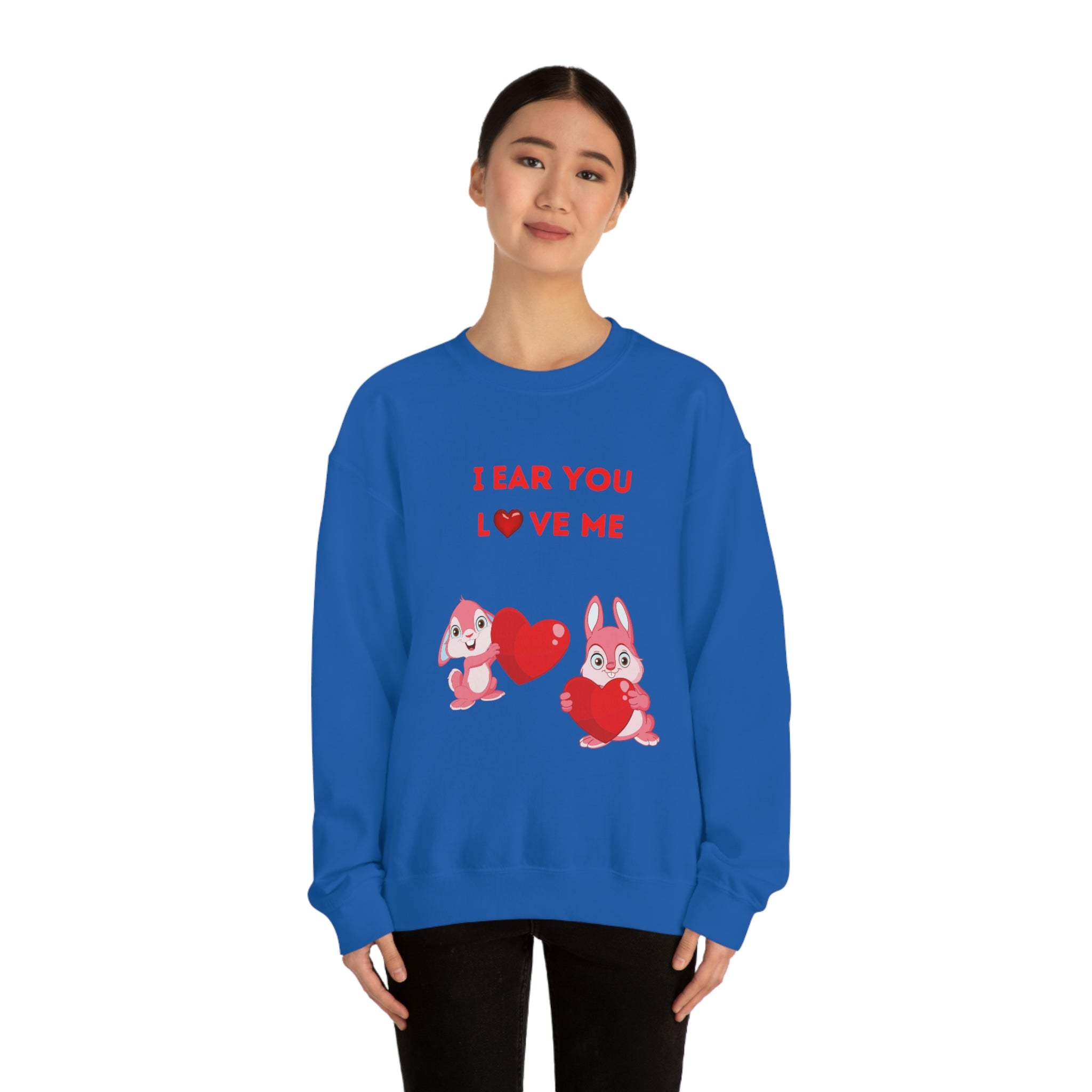 I Ear You Love Me Unisex Heavy Blend™ Crewneck Sweatshirt