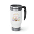 Happy Easter Gnome Stainless Steel Travel Mug with Handle, 14oz