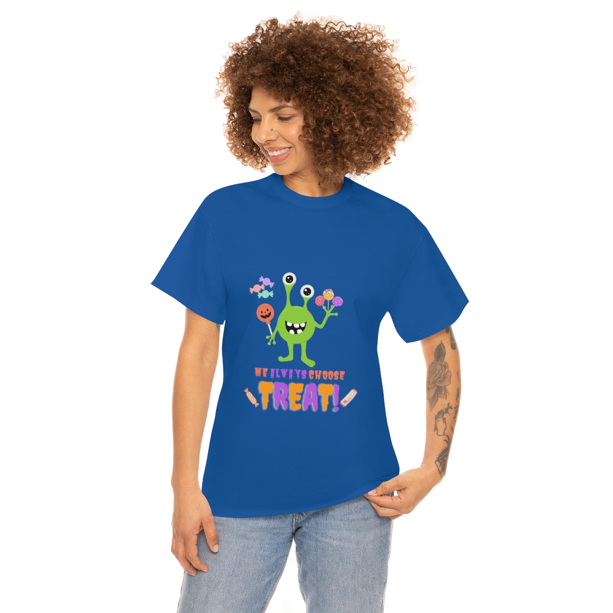 Me Always Choose Treat Unisex Heavy Cotton Tee