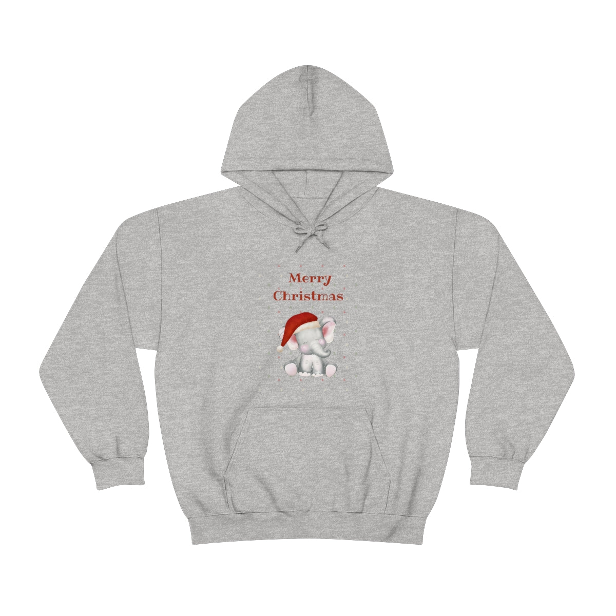 Cute Christmas Elephant Unisex Heavy Blend™ Hooded Sweatshirt