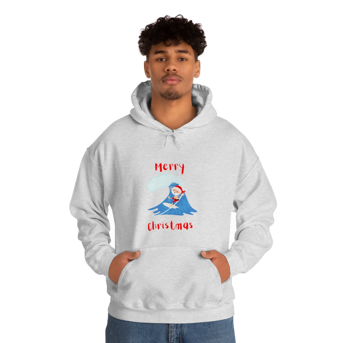 Surfing Santa Unisex Heavy Blend™ Hooded Sweatshirt