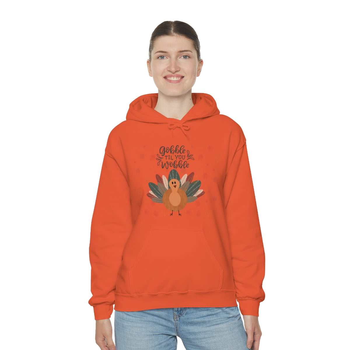 Gobble Til You Wobble Unisex Heavy Blend™ Hooded Sweatshirt