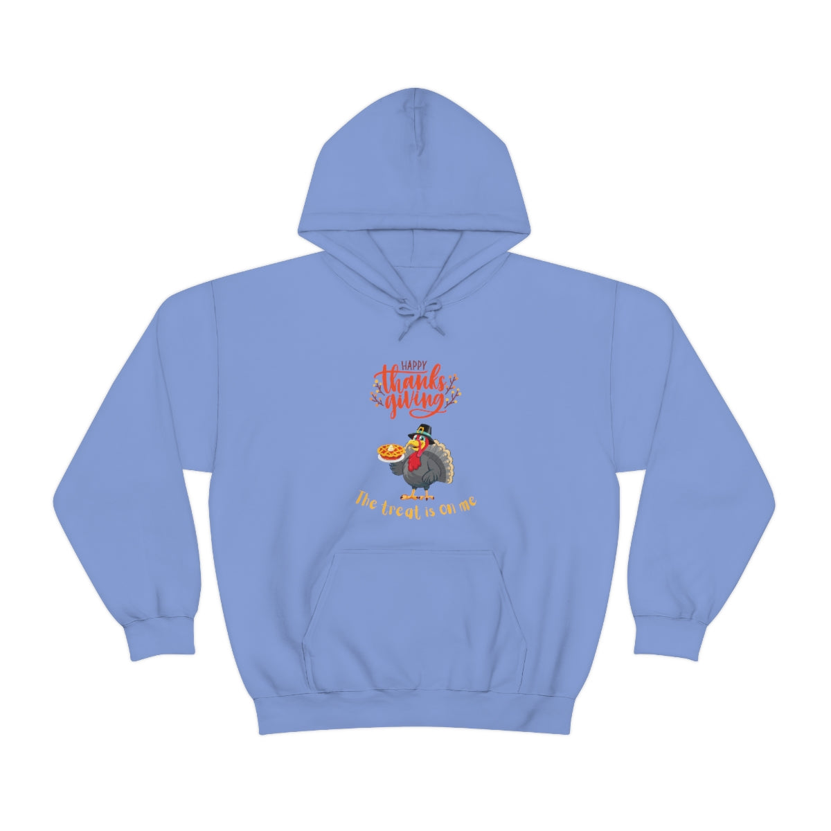 Happy Thanksgiving The Treat Is On Me Unisex Heavy Blend™ Hooded Sweatshirt