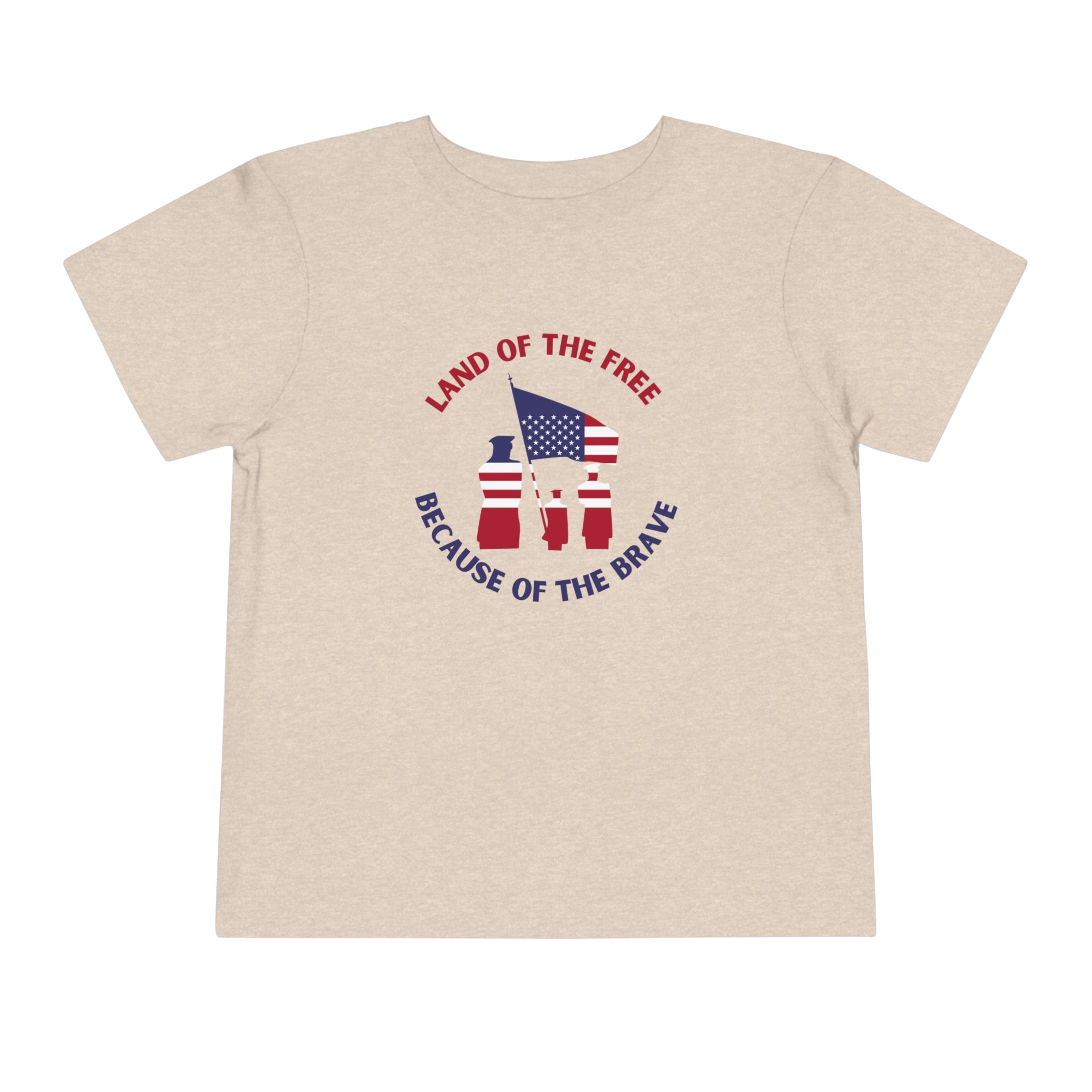 Memorial Day Land Of The Free Toddler Short Sleeve Tee