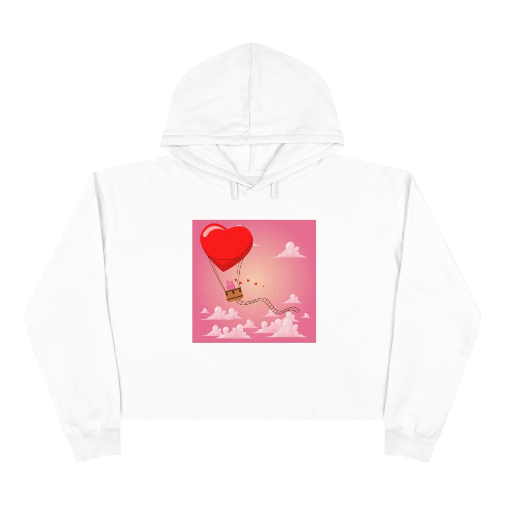 Happy Valentine's Day Crop Hoodie