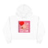 Happy Valentine's Day Crop Hoodie