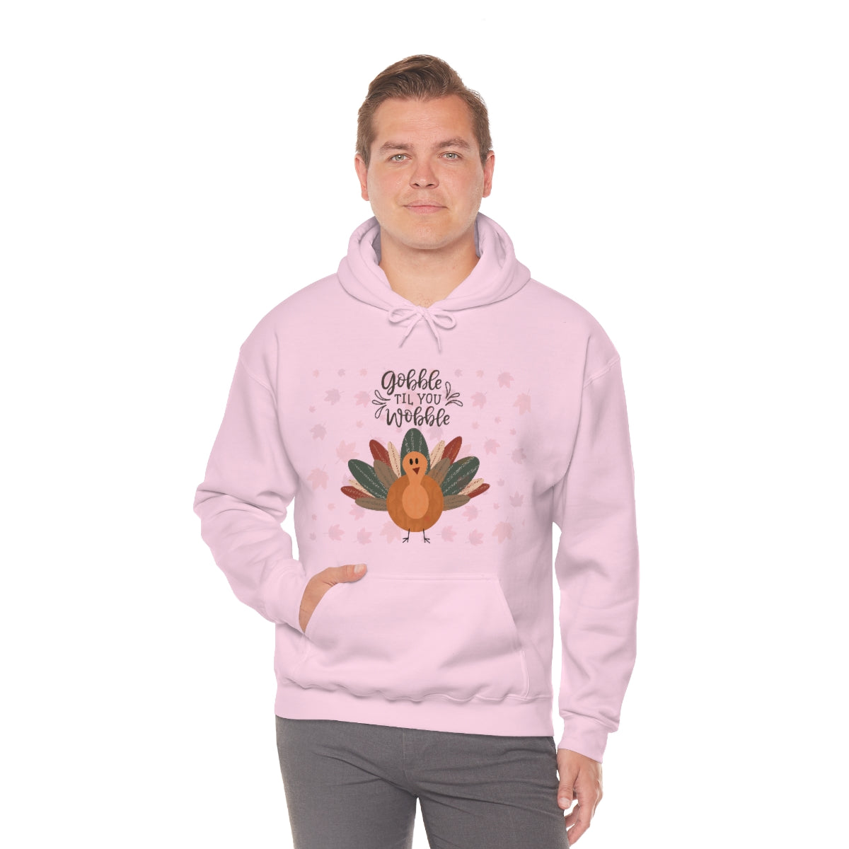 Gobble Til You Wobble Unisex Heavy Blend™ Hooded Sweatshirt