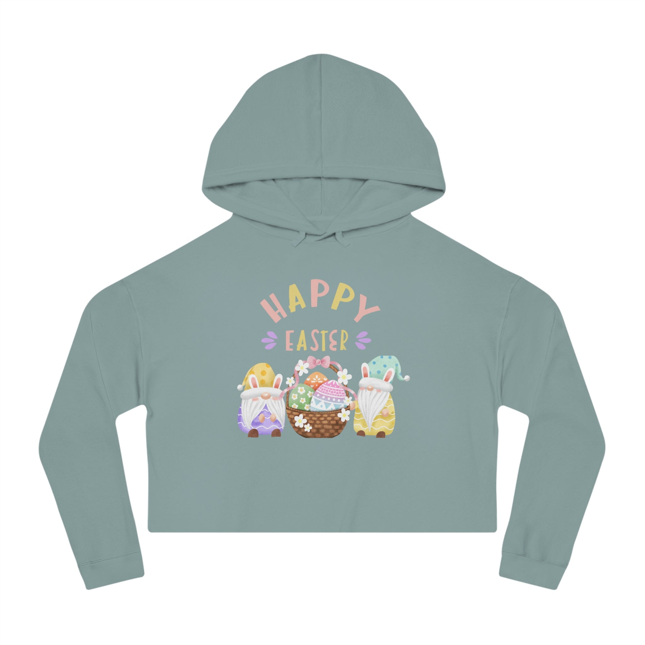 Happy Easter Women’s Cropped Hooded Sweatshirt