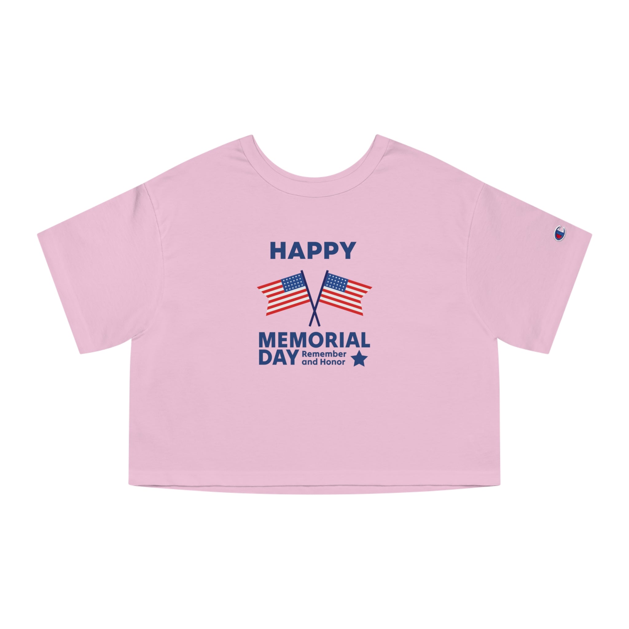 Happy Memorial Day Champion Women's Heritage Cropped T-Shirt