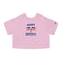 Happy Memorial Day Champion Women's Heritage Cropped T-Shirt