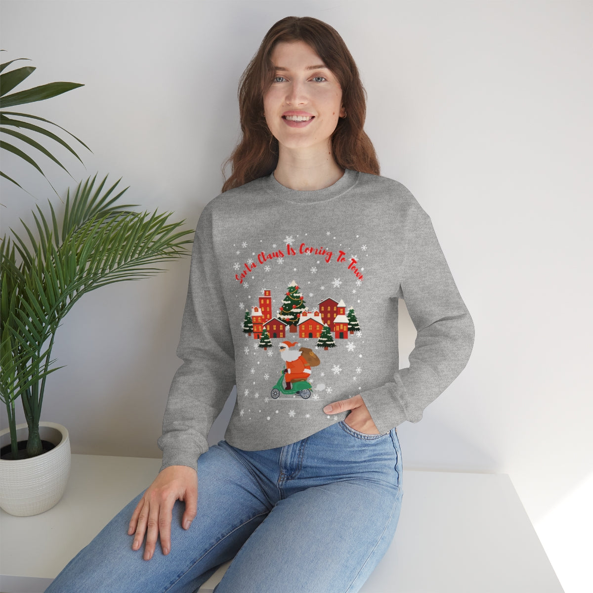 Santa Claus Is Coming To Town Unisex Heavy Blend™ Crewneck Sweatshirt