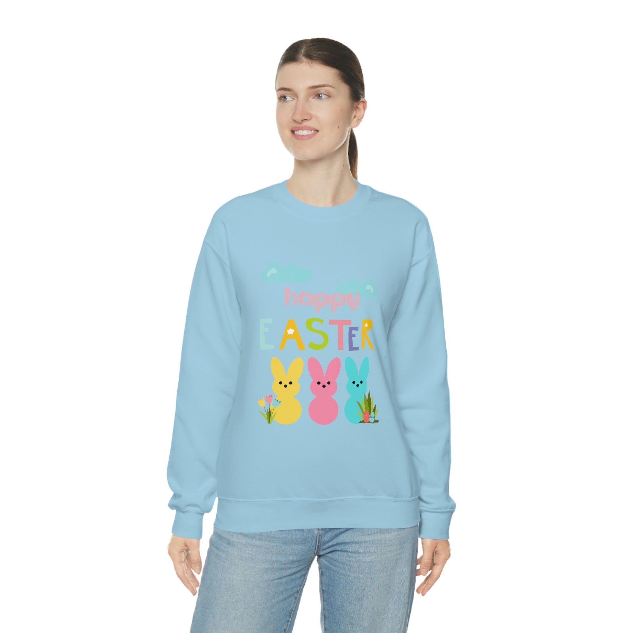 Happy Easter Bunny Unisex Heavy Blend™ Crewneck Sweatshirt