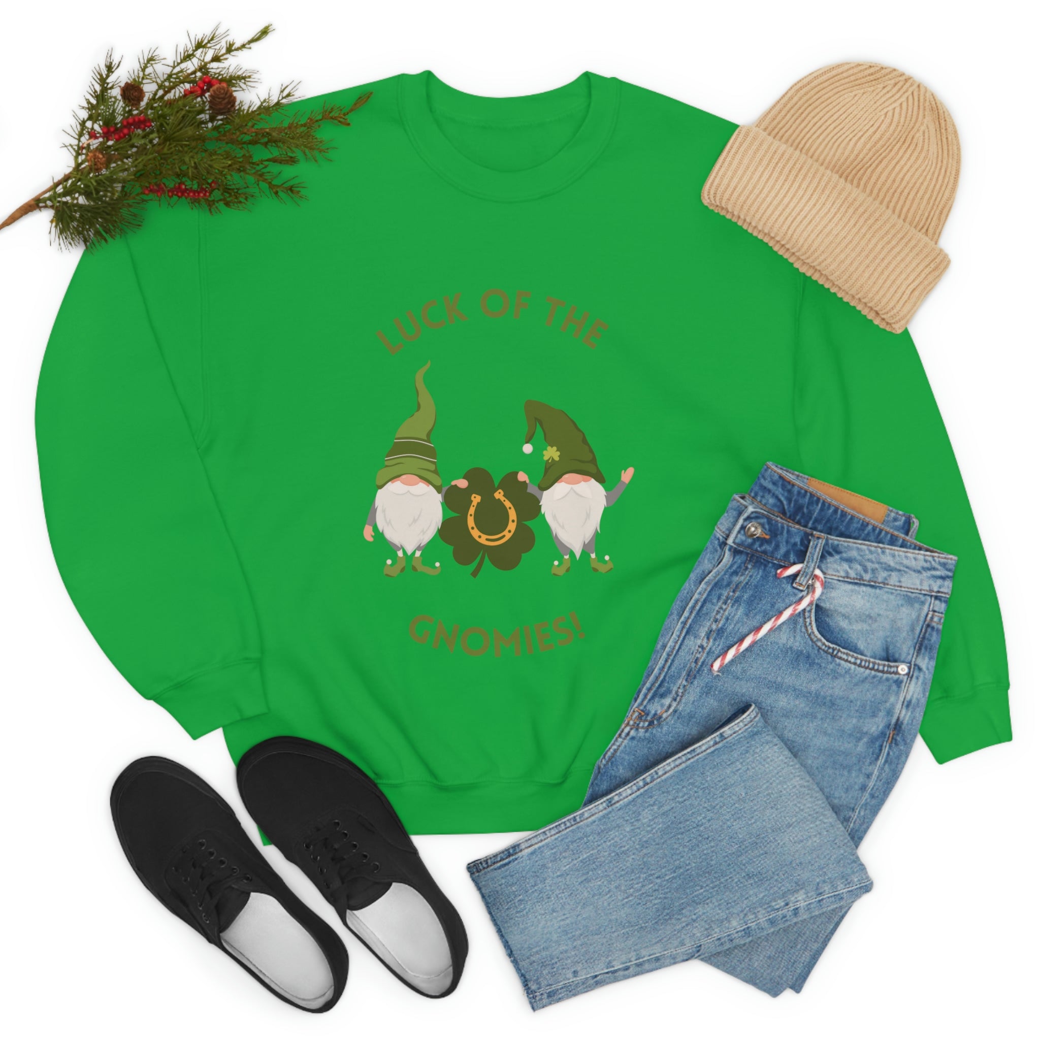 The Luck Of The Gnomies! Unisex Heavy Blend™ Crewneck Sweatshirt