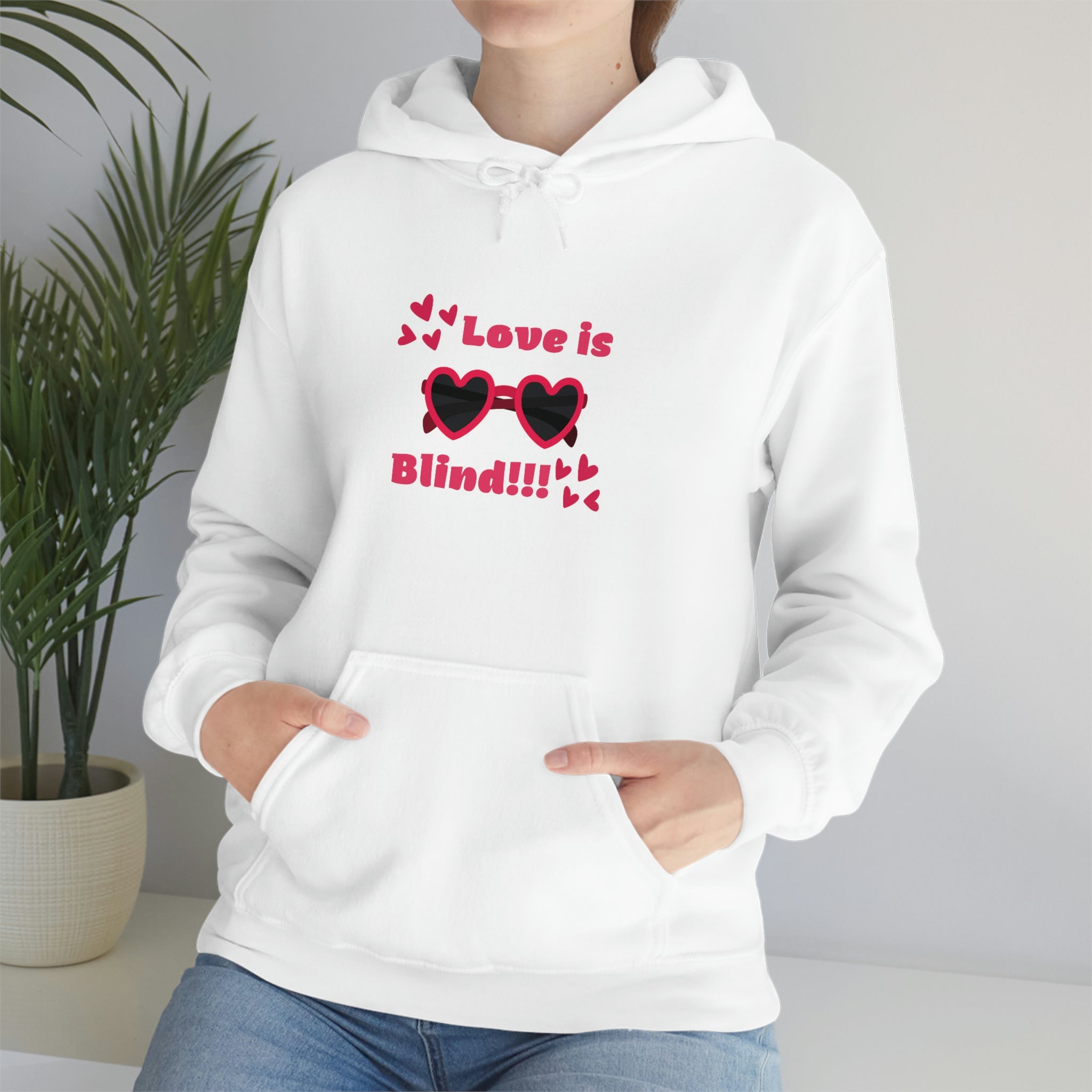 Love Is Blind!!! Unisex Heavy Blend™ Hooded Sweatshirt