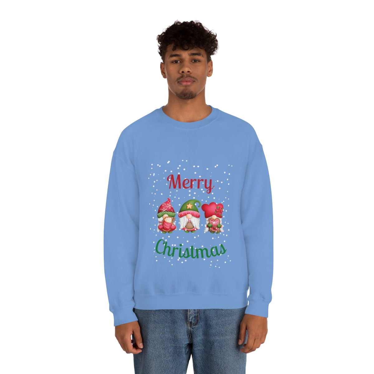 Three Gnomes Merry Christmas Unisex Heavy Blend™ Crewneck Sweatshirt