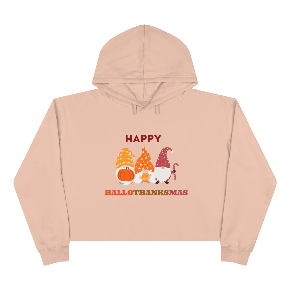 Happy Hallothanksmas Crop Hoodie