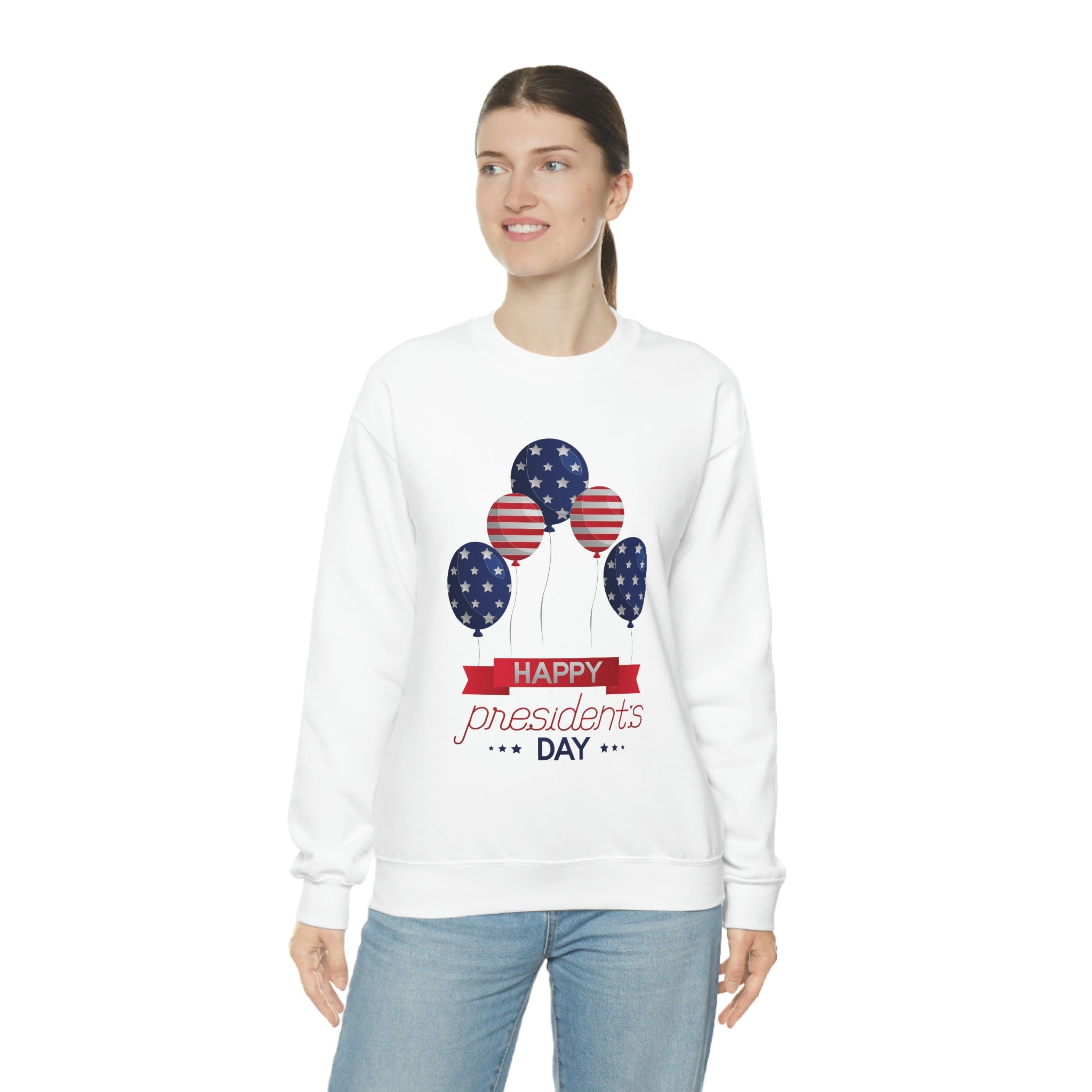Happy President's Day Stars & Stripe Unisex Heavy Blend™ Crewneck Sweatshirt