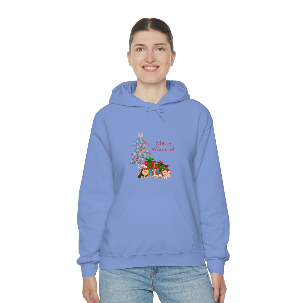 Merry Woolfmas Unisex Heavy Blend™ Hooded Sweatshirt