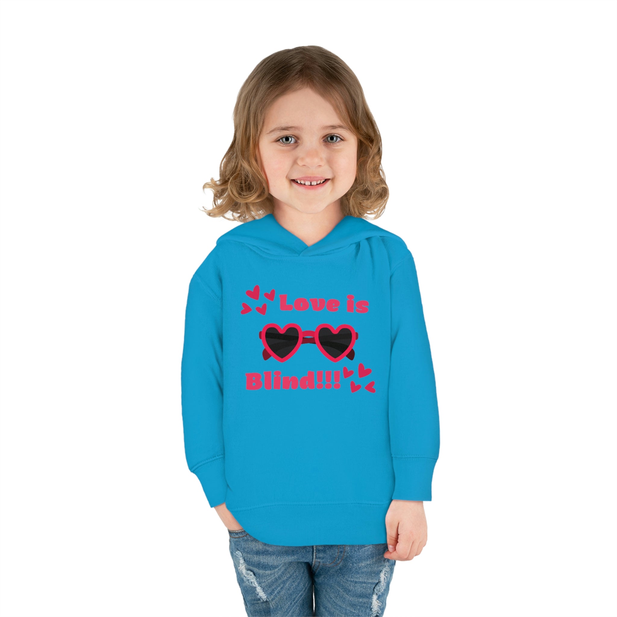 Love Is Blind!!! Toddler Pullover Fleece Hoodie