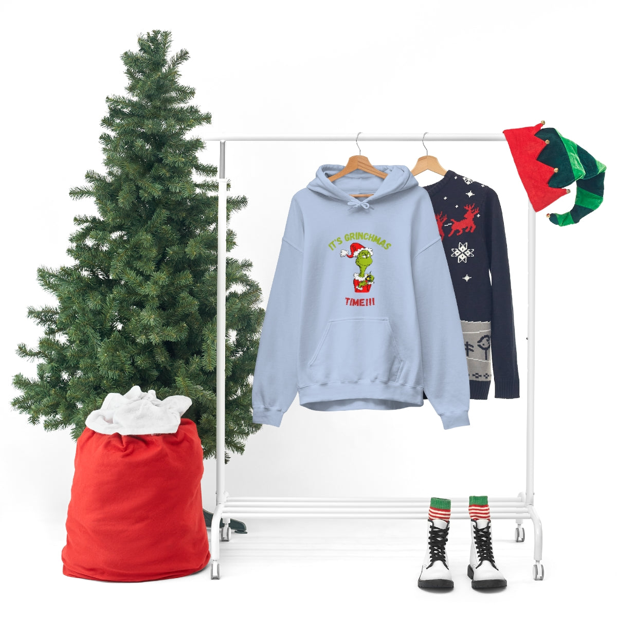 It's Grinchmas Time!!! Unisex Heavy Blend™ Hooded Sweatshirt