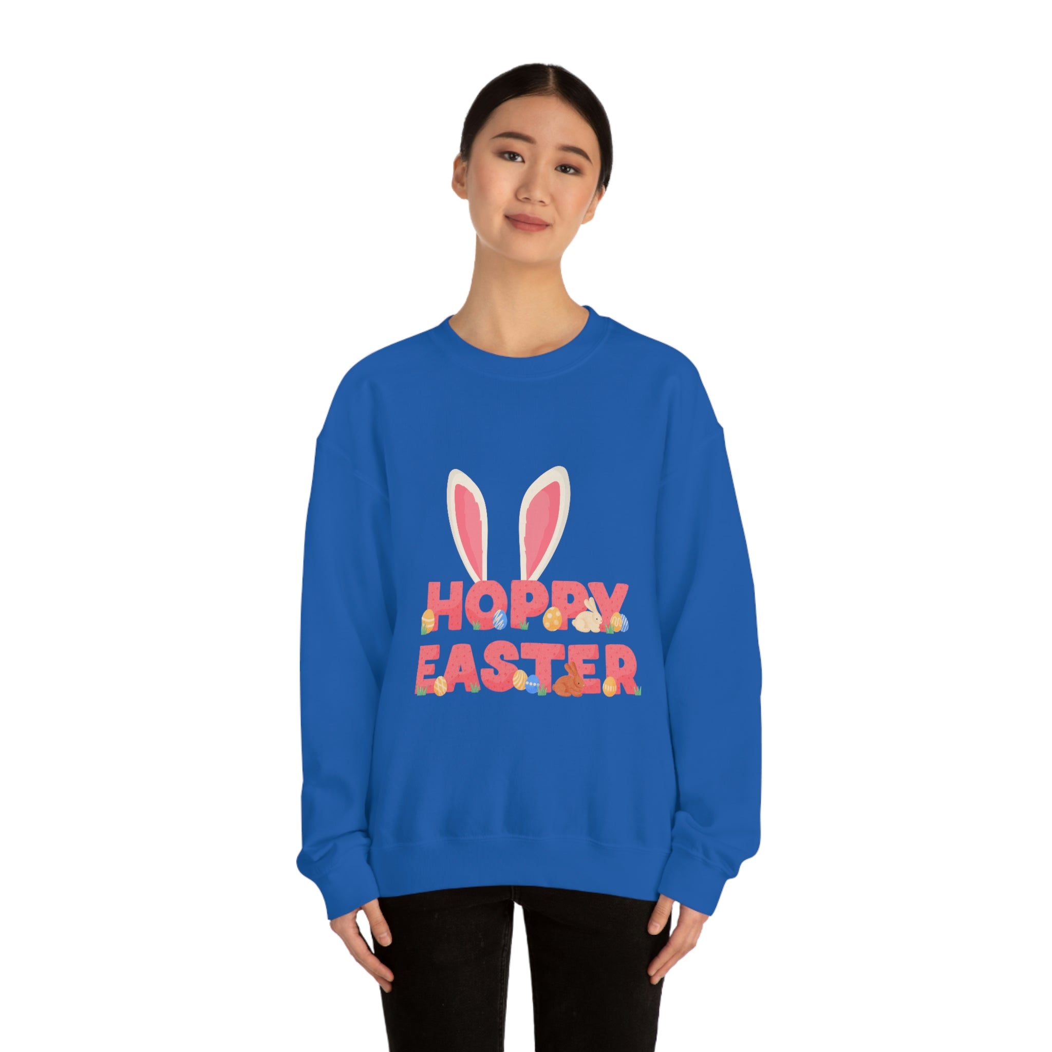 The Hoppy Easter Unisex Heavy Blend™ Crewneck Sweatshirt